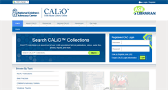 Desktop Screenshot of calio.org