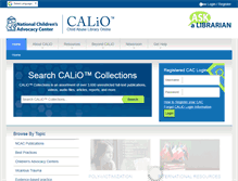 Tablet Screenshot of calio.org